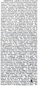Ardfinnan in Samuel Lewis' 1837 Topical Dictionary of Ireland