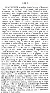 Shanrahan in Samuel Lewis' 1837 Topical Dictionary of Ireland