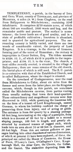 Templetenny in Samuel Lewis' 1837 Topical Dictionary of Ireland