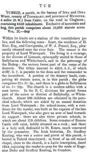 Tubrid in Samuel Lewis' 1837 Topical Dictionary of Ireland