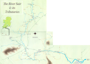 Large map of the River Suir