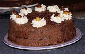 Eileen Condon's Completed Chocolate Mousse Layer Cake