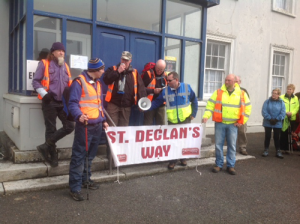 Address before the off for Pilgrim Paths Day